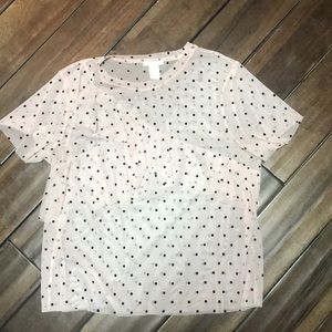 H & M large sheer shirt
